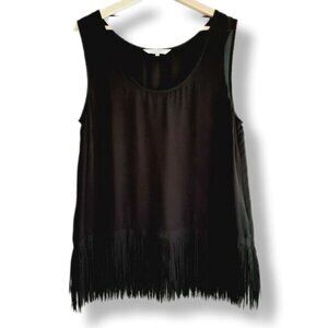 PART TWO \ Copenhagen Cobyl Fringe Hem Semisheer Tank Top Sz L | Eur 42
